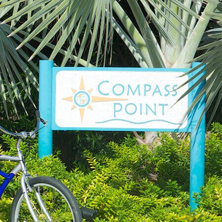 Aerial view of Compass Point Dive Resort